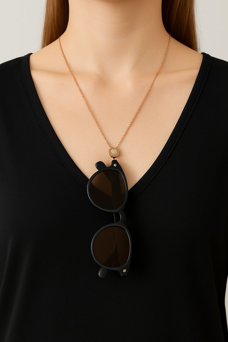 Collier Porte Lunettes Perle – Larry Opticiens