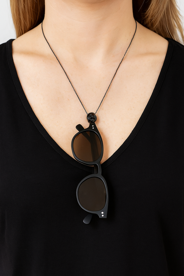 Collier Porte Lunettes Fleur